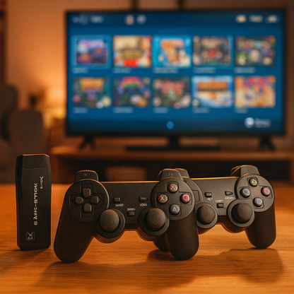 CONSOLA RETRO GAME STICK 4K | 20.000 JUEGOS + 2 MANDOS INALÁMBRICOS