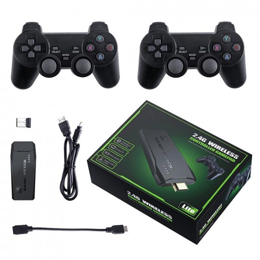 CONSOLA RETRO GAME STICK 4K | 20.000 JUEGOS + 2 MANDOS INALÁMBRICOS
